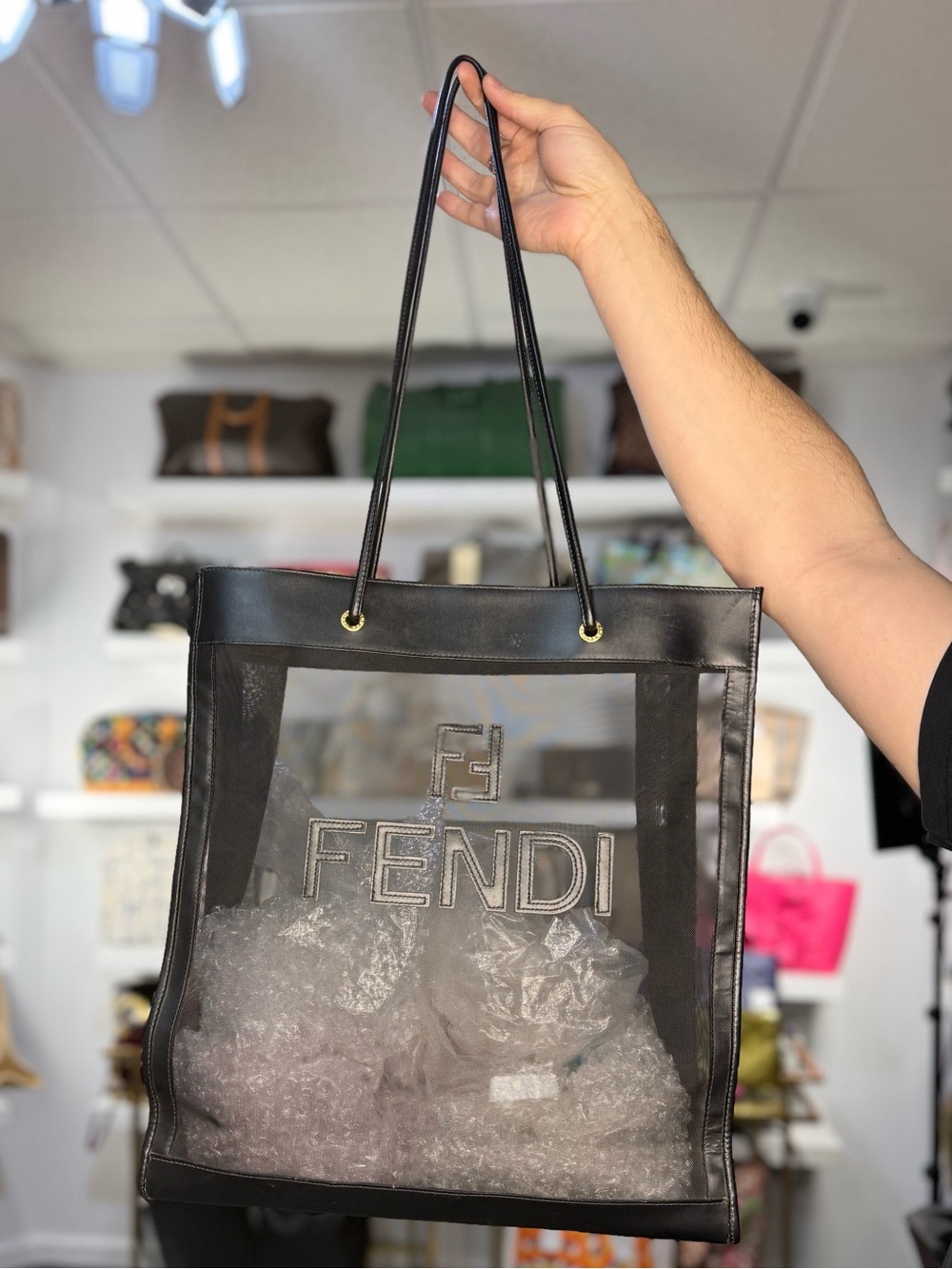 FENDI MESH TOTE